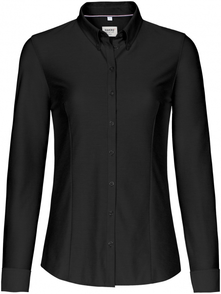 HAKRO-Workwear, Bluse, 1/1-Arm, Natural Stretch, 135 g / m², schwarz