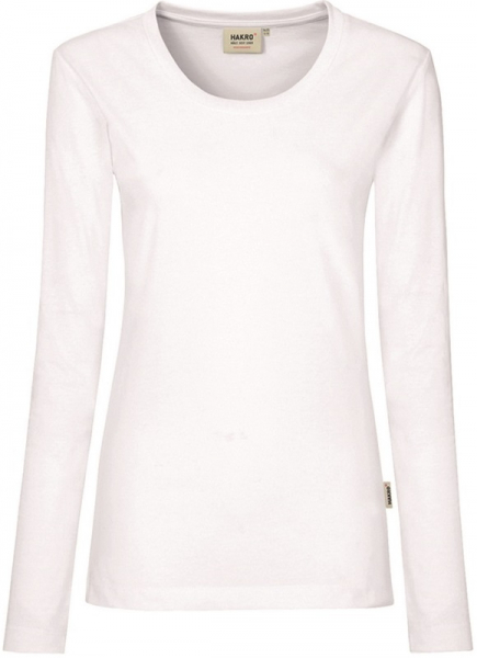 HAKRO-Worker-Shirts, Women-Longsleeve Performance, weiß