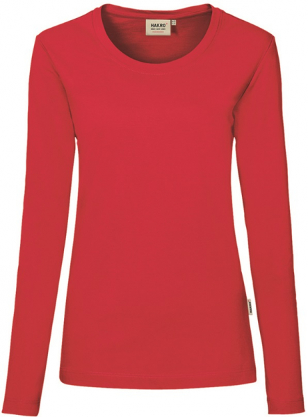 HAKRO-Worker-Shirts, Women-Longsleeve Performance, rot