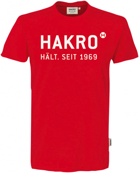 HAKRO-Worker-Shirts, T-Shirt, Logo, 160 g / m², rot