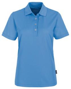 HAKRO-Worker-Shirts, Women-Poloshirt Coolmax®, malibu-blue