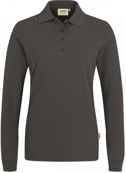 HAKRO-Worker-Shirts, Women-Longsleeve-Poloshirt Performance, anthrazit