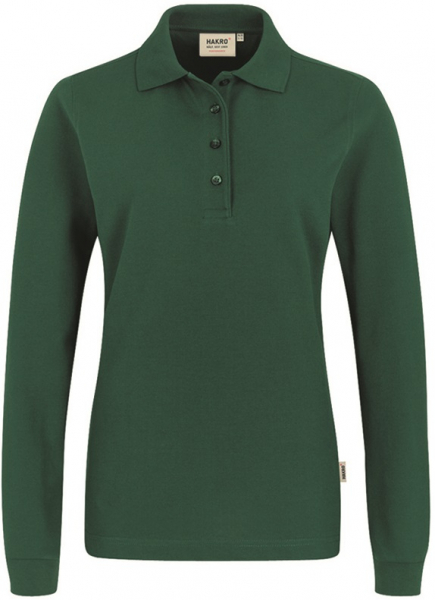 HAKRO-Worker-Shirts, Women-Longsleeve-Poloshirt Performance, tanne