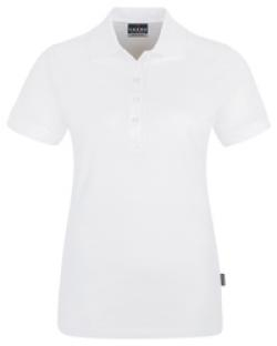 HAKRO-Worker-Shirts, Women-Poloshirt Stretch, weiß