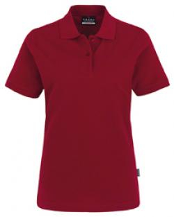 HAKRO-Worker-Shirts, Women-Poloshirt Top, weinrot