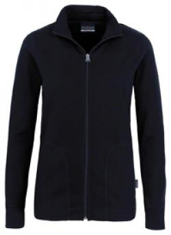 HAKRO-Worker-Shirts, Women-Jacke Interlock, schwarz