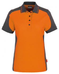 HAKRO-Worker-Shirts, Women-Poloshirt-Contrast Performance, orange