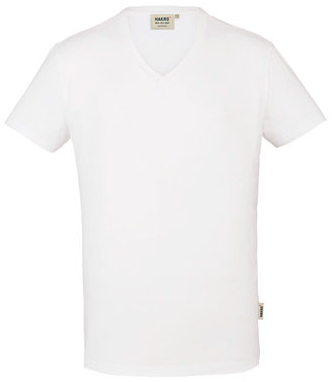 HAKRO-Worker-Shirts, V-Shirt, Stretch, 170 g / m², weiß