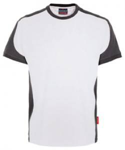 HAKRO-Worker-Shirts, T-Shirt-Contrast Performance, weiß