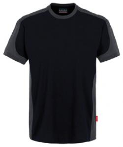 HAKRO-Worker-Shirts, T-Shirt-Contrast Performance, schwarz