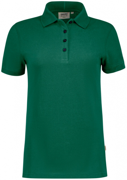 HAKRO Damen Poloshirt Bio-Baumwolle GOTS, 1/2 Arm, 200 g/m², weiß