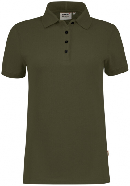 HAKRO Damen Poloshirt Bio-Baumwolle GOTS, 1/2 Arm, 200 g/m², olive