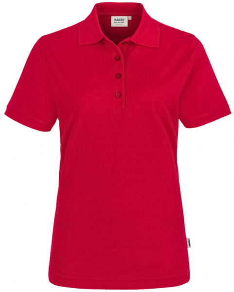 HAKRO Damen Poloshirt MIKRALINAR® ECO, 1/2 Arm, 200 g/m², rot