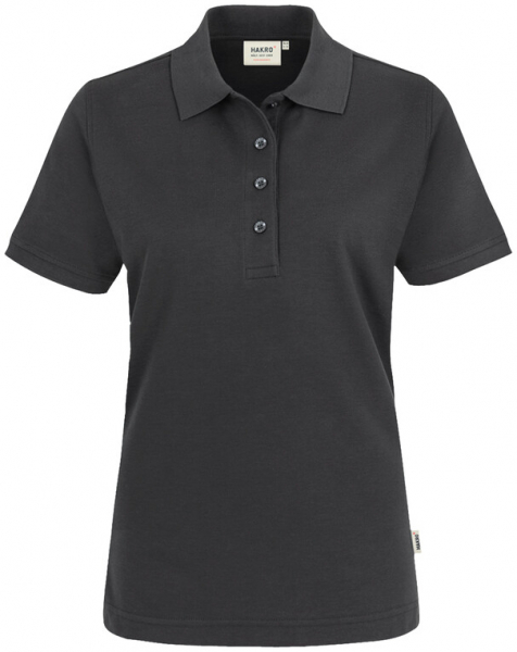 HAKRO Damen Poloshirt MIKRALINAR® ECO, 1/2 Arm, 200 g/m², carbon grau