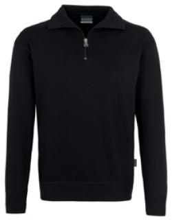 HAKRO-Worker-Shirts, Zip-Sweatshirt Premium, schwarz