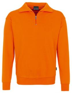 HAKRO-Worker-Shirts, Zip-Sweatshirt Premium, orange