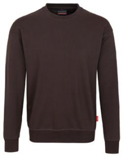 HAKRO-Worker-Shirts, Sweatshirt Performance, chocolate