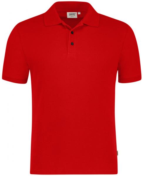 HAKRO Poloshirt Bio-Baumwolle GOTS, 1/2 Arm, 200 g/m², rot