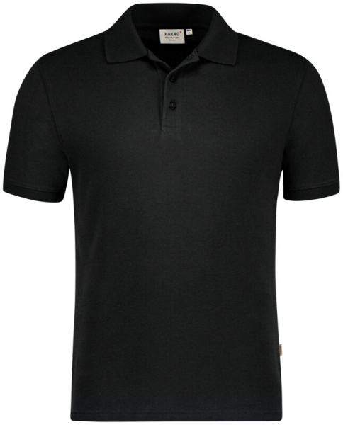 HAKRO Poloshirt Bio-Baumwolle GOTS, 1/2 Arm, 200 g/m², schwarz