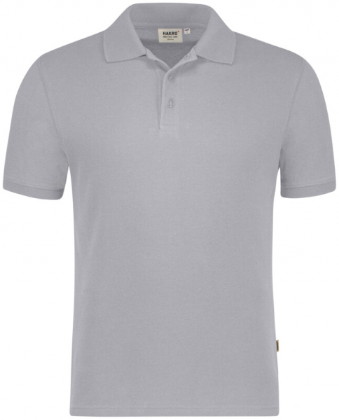HAKRO Poloshirt Bio-Baumwolle GOTS, 1/2 Arm, 200 g/m², grau meliert
