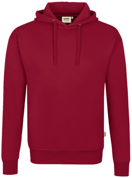 HAKRO Kapuzen-Sweatshirt Bio-Baumwolle GOTS, langarm, 290 g/m², weinrot