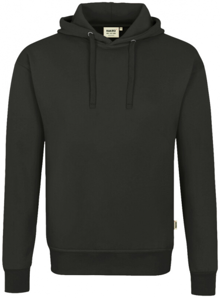 HAKRO Kapuzen-Sweatshirt Bio-Baumwolle GOTS, langarm, 290 g/m², karbongrau