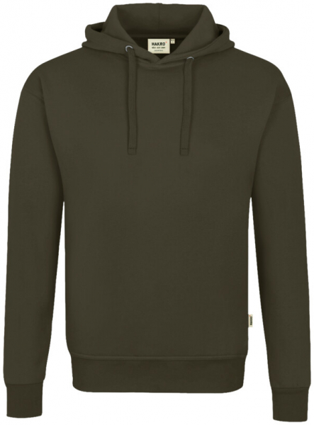 HAKRO Kapuzen-Sweatshirt Bio-Baumwolle GOTS, langarm, 290 g/m², olive