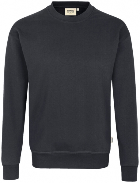 HAKRO Sweatshirt Bio-Baumwolle GOTS, langarm, 290 g/m², karbongrau