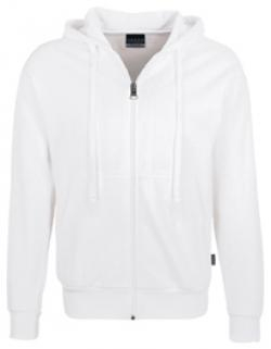 HAKRO-Worker-Shirts, Kapuzen-Sweatjacke Premium, weiß