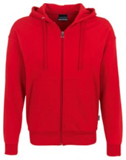 HAKRO-Worker-Shirts, Kapuzen-Sweatjacke Premium, rot