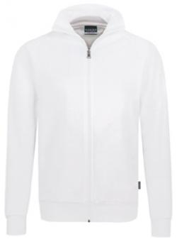 HAKRO-Worker-Shirts, Sweatjacke College, weiß