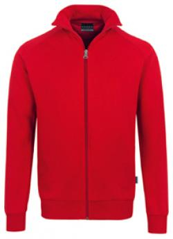 HAKRO-Worker-Shirts, Sweatjacke College, rot