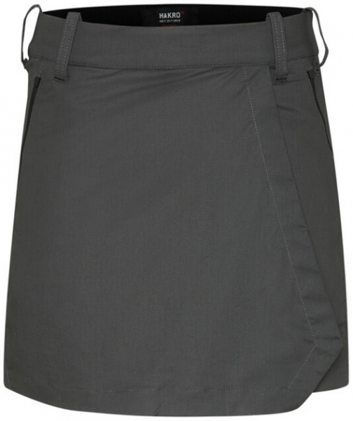 HAKRO-Damen-Performance-Skort X-Stretch, 285 g/m², karbongrau