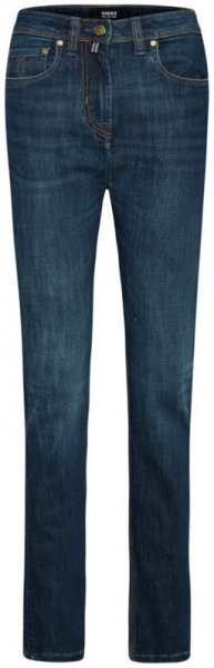 HAKRO-Damen 5-Pocket-Jeanshose X-Stretch ECO 350 g/m², Farbe: indigo