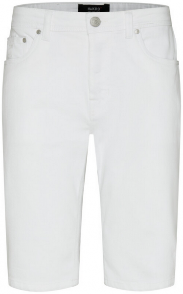 HAKRO-5-Pocket-Jeansshorts X-Stretch ECO 350 g/m², Farbe: weiß