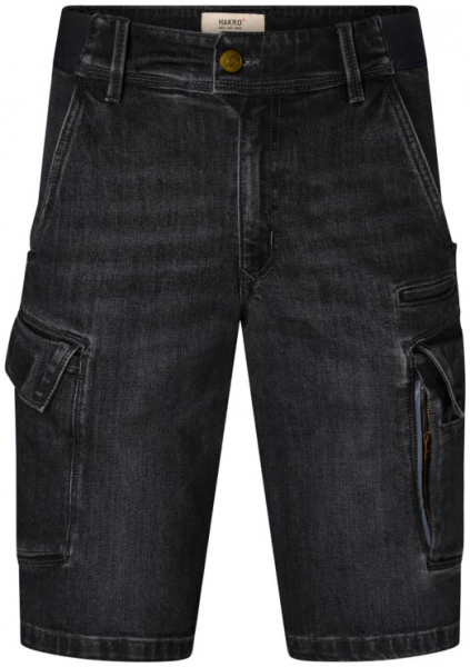 HAKRO-Worker-Jeansshorts DYNEEMA X-Stretch Eco, Farbe: schwarz