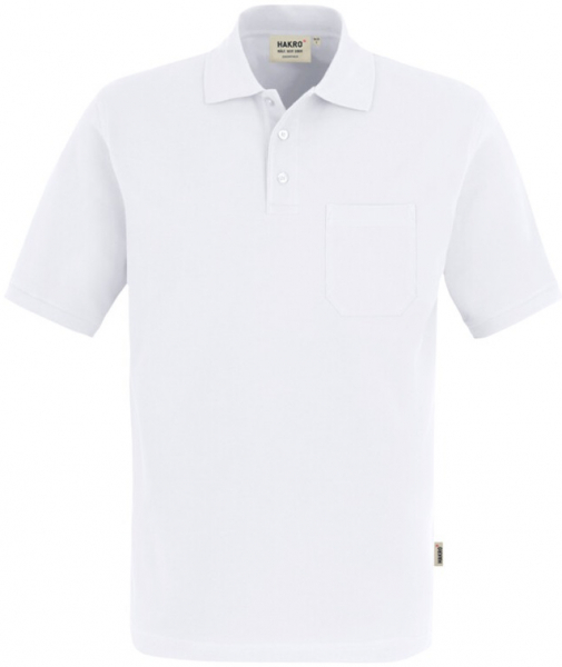 HAKRO-Worker-Shirts, Pocket-Poloshirt Top, weiß