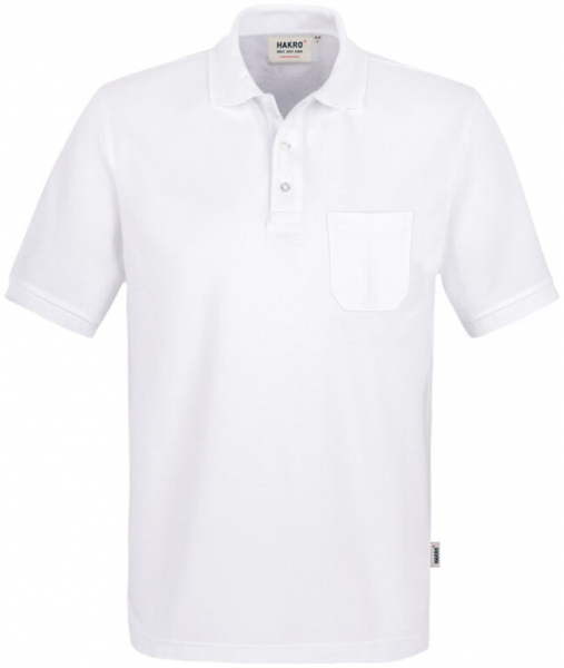 HAKRO-Worker-Shirts, Pocket-Poloshirt Performance, weiß