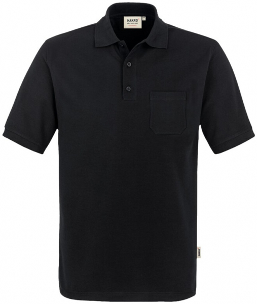 HAKRO-Worker-Shirts, Pocket-Poloshirt Performance, schwarz