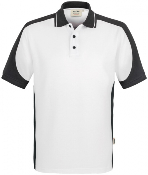 HAKRO-Worker-Shirts, Poloshirt-Contrast Performance, weiß