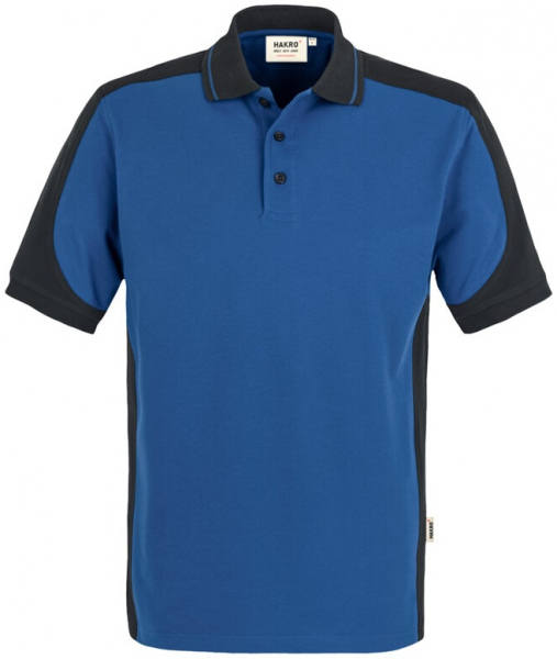 HAKRO-Worker-Shirts, Poloshirt-Contrast Performance, royal