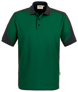 HAKRO-Worker-Shirts, Poloshirt, Contrast, Performance, 200 g / m², tanne/anthrazit