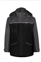 KIND-Workwear, Wetterschutz, Wetterjacke, VARIOLINE, inkl. DUNO Fleece-Jacke, schwarz/grau