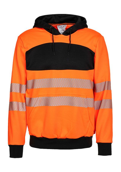 KORNTEX-EOS Hi-Vis Parka mit schwarzer Brustpartie, signal-orange/schwarz