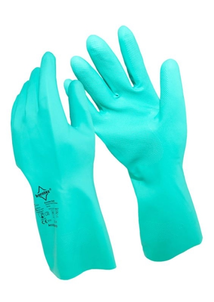Korntex® Nitrilhandschuhe velourisiert Ankara - Grün
