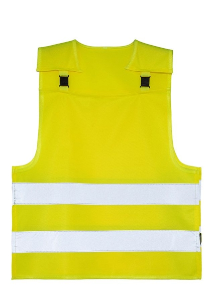 Korntex® Kinder Warnponcho mit Anti-Strangulations-System Koge - Signal Gelb