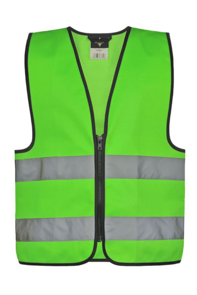 KORNTEX-Kinder-Warnschutzweste Aalborg, Farbe: neongrün
