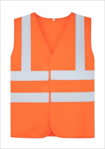 Korntex® Kinderwarnweste Esbjerg - Vier Reflexstreifen - Signal-Orange
