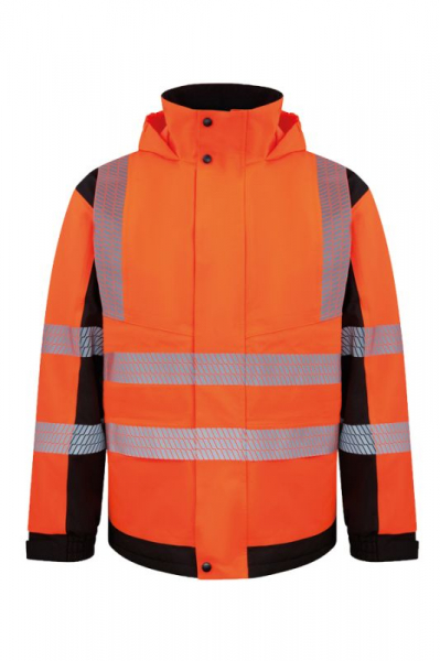 KORNTEX-Hi-Vis Softshell Regenjacke (Printable), Copenhagen, signal-orange/schwarz
