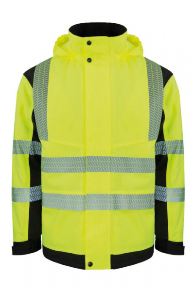 KORNTEX-Hi-Vis Softshell Regenjacke (Printable), Copenhagen, signal-gelb/schwarz